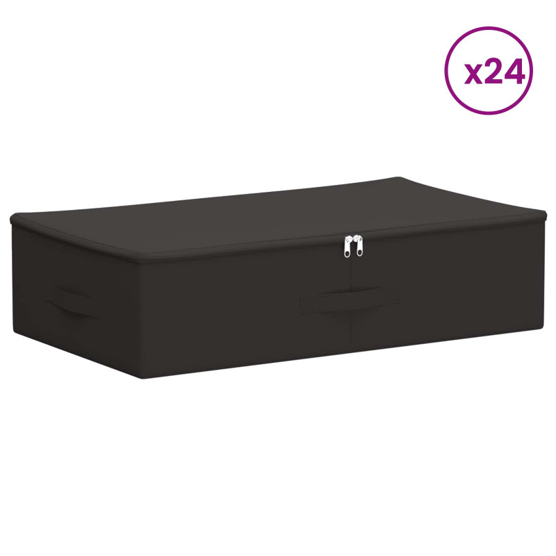 Skrzynia do przechowywania 24 pcs antracytowy 70 x 40 x 18 cm