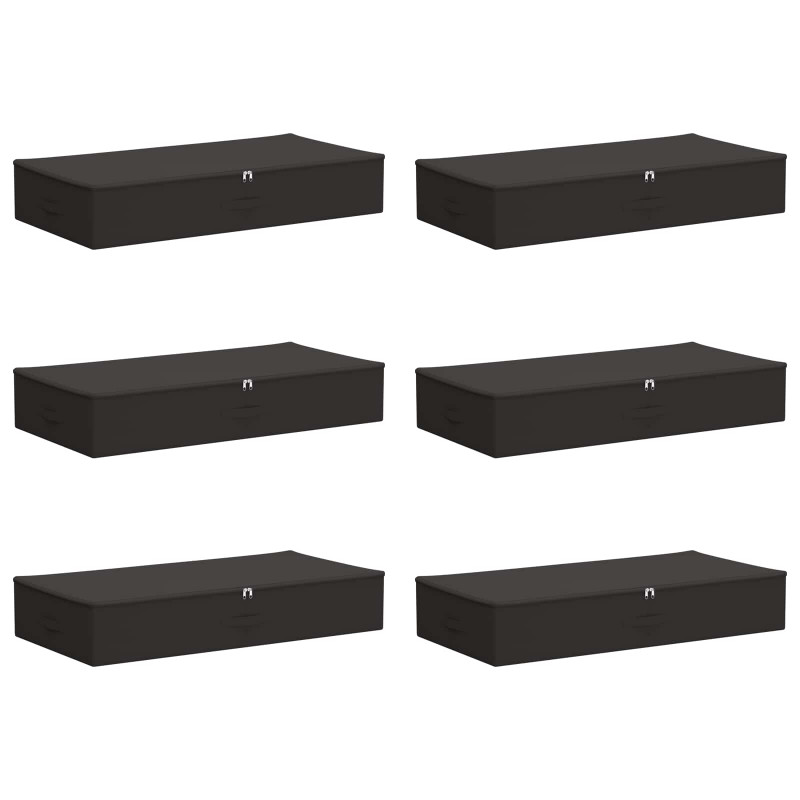 Skrzynia do przechowywania 6 pcs antracytowy 100 x 50 x 18 cm