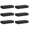 Skrzynia do przechowywania 6 pcs antracytowy 100 x 50 x 18 cm