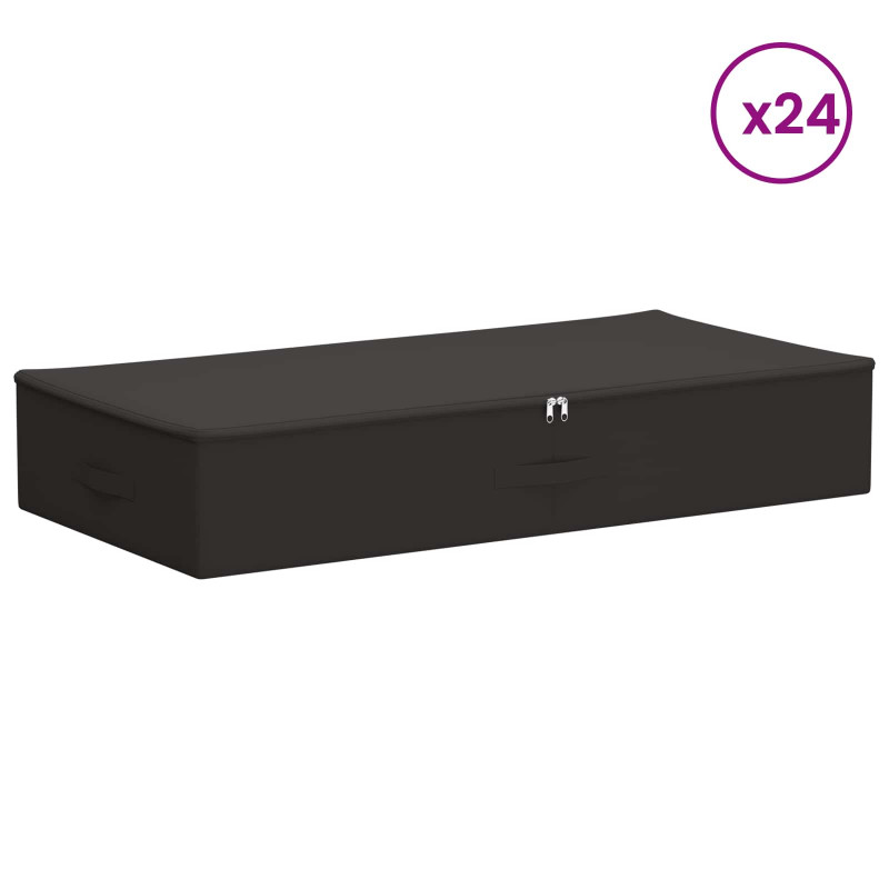 Skrzynia do przechowywania 24 pcs antracytowy 100 x 50 x 18 cm