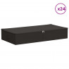 Skrzynia do przechowywania 24 pcs antracytowy 100 x 50 x 18 cm