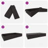 Skrzynia do przechowywania 24 pcs antracytowy 100 x 50 x 18 cm