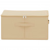 Skrzynia do przechowywania 6 pcs kremowy 50 x 30 x 25 cm