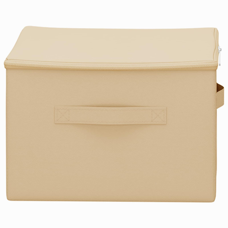 Skrzynia do przechowywania 6 pcs kremowy 50 x 30 x 25 cm