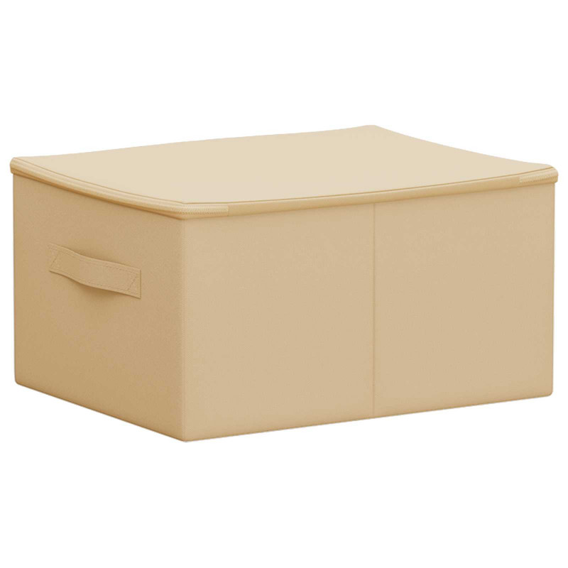 Skrzynia do przechowywania 24 pcs kremowy 50 x 30 x 25 cm