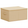 Skrzynia do przechowywania 24 pcs kremowy 50 x 30 x 25 cm