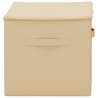 Skrzynia do przechowywania 24 pcs kremowy 55 x 35 x 32 cm