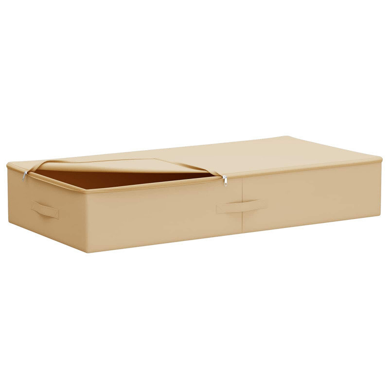 Skrzynia do przechowywania 2 pcs kremowy 100 x 50 x 18 cm