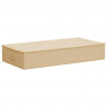 Skrzynia do przechowywania 2 pcs kremowy 100 x 50 x 18 cm