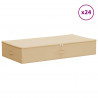 Skrzynia do przechowywania 24 pcs kremowy 100 x 50 x 18 cm