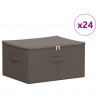Skrzynia do przechowywania 24 pcs Szary 50 x 30 x 25 cm