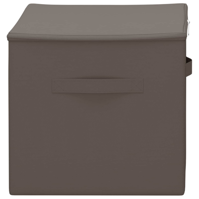 Skrzynia do przechowywania 2 pcs Szary 55 x 35 x 32 cm Włóknina