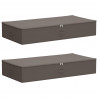 Skrzynia do przechowywania 2 pcs Szary 90 x 48 x 15 cm Włóknina