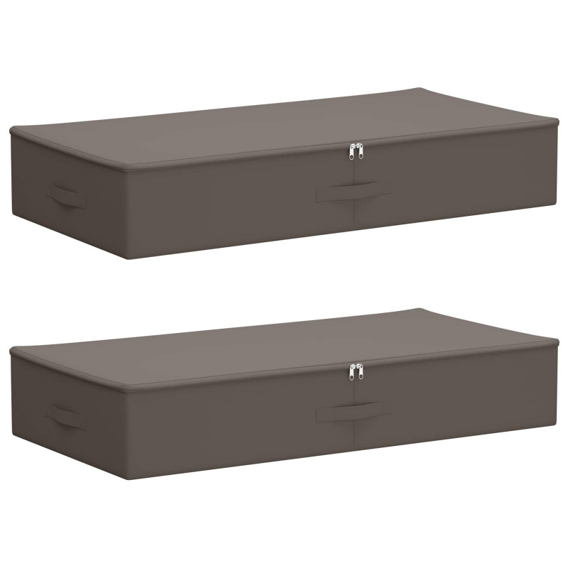 Skrzynia do przechowywania 2 pcs Szary 100 x 50 x 18 cm