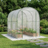 Szklarnia z ramą 160 x 200 x 192,5 cm PVC przezroczysty