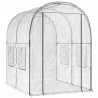Szklarnia z ramą 160 x 200 x 192,5 cm PVC przezroczysty