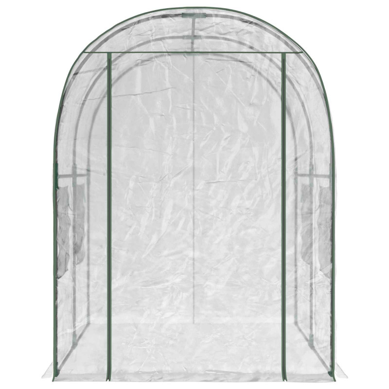 Szklarnia z ramą 160 x 200 x 192,5 cm PVC przezroczysty