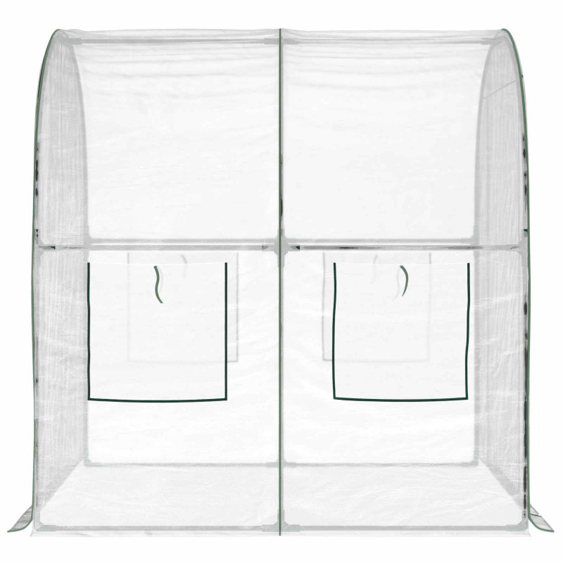 Szklarnia z ramą 160 x 200 x 192,5 cm PVC przezroczysty