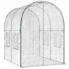 Szklarnia z ramą 160 x 200 x 192,5 cm PVC przezroczysty