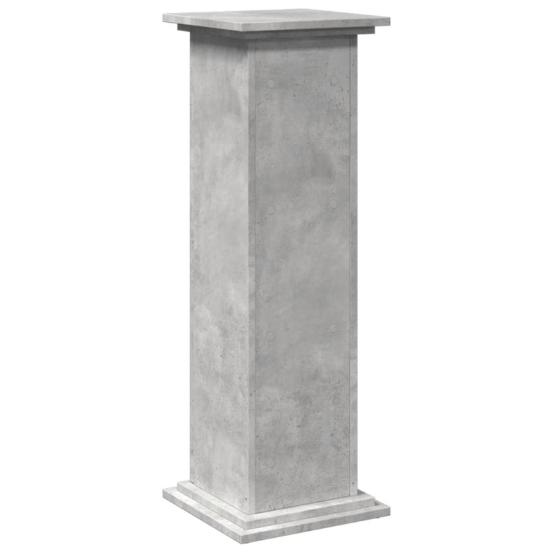 Piedestał ze schowkiem, szary beton, 31x30x90 cm