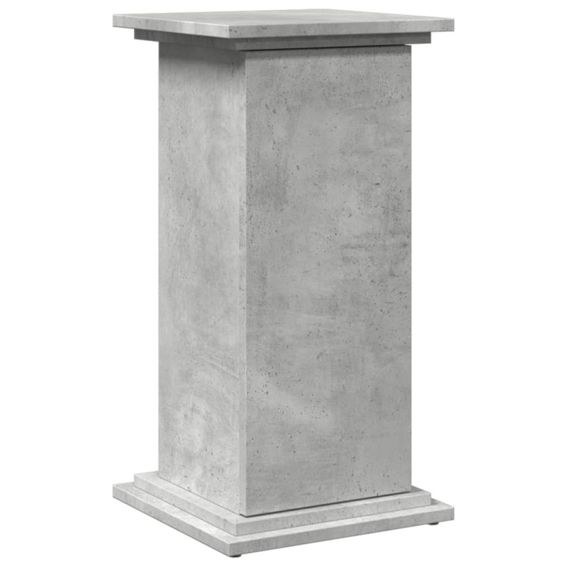 Piedestał ze schowkiem, szary beton, 31x30x60 cm