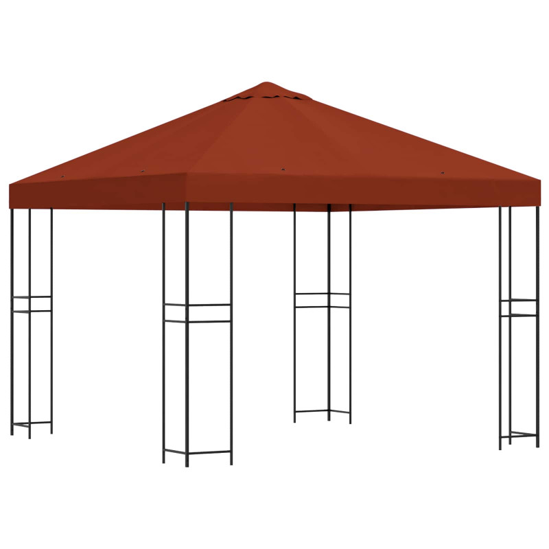 Altana 3 x 3 m terakota Poliester i Stal 190 gsm