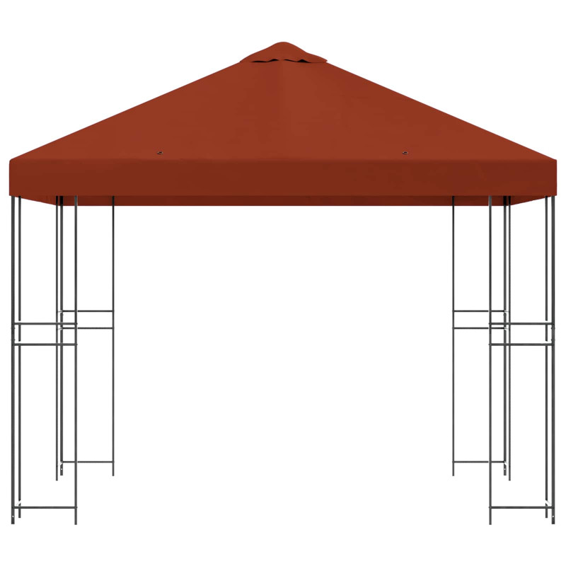 Altana 3 x 3 m terakota Poliester i Stal 190 gsm