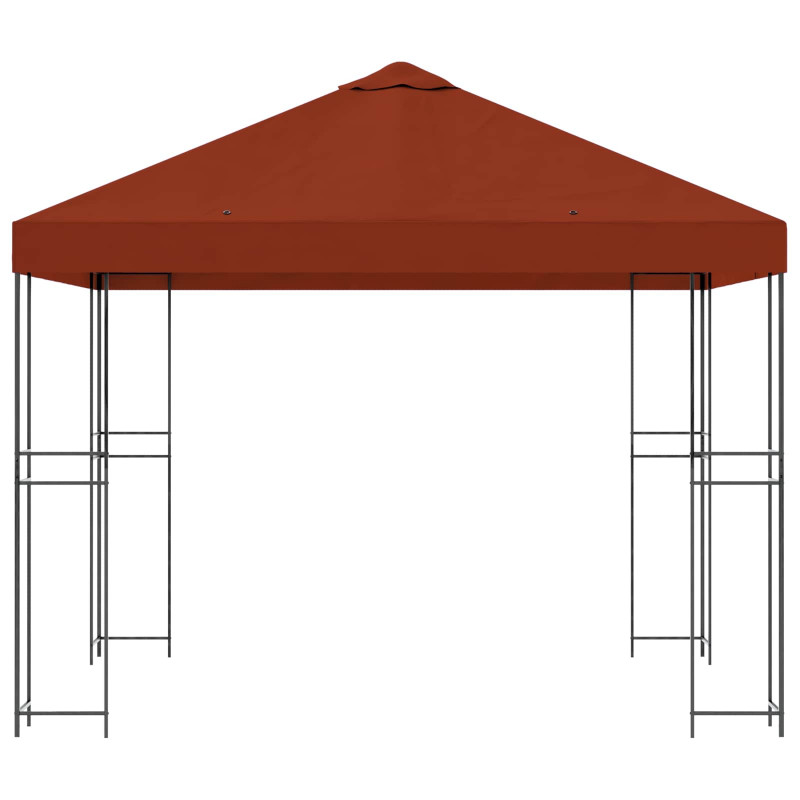 Altana 3 x 3 m terakota Poliester i Stal 190 gsm