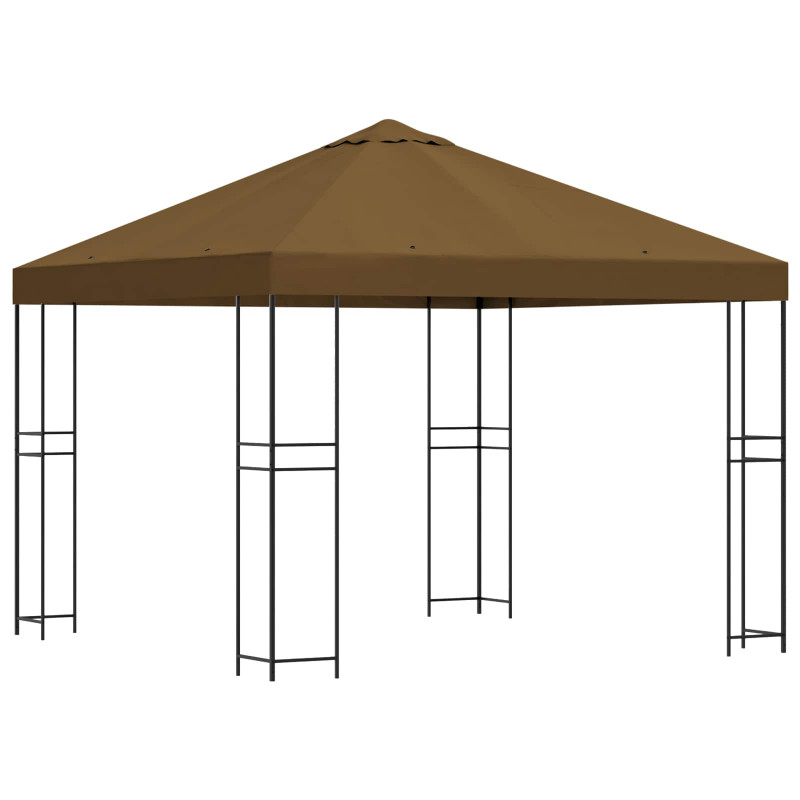 Altana 3 x 3 m Ciemnoszary Poliester i Stal 190 gsm