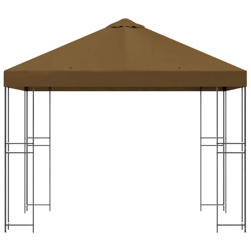 Altana 3 x 3 m Ciemnoszary Poliester i Stal 190 gsm