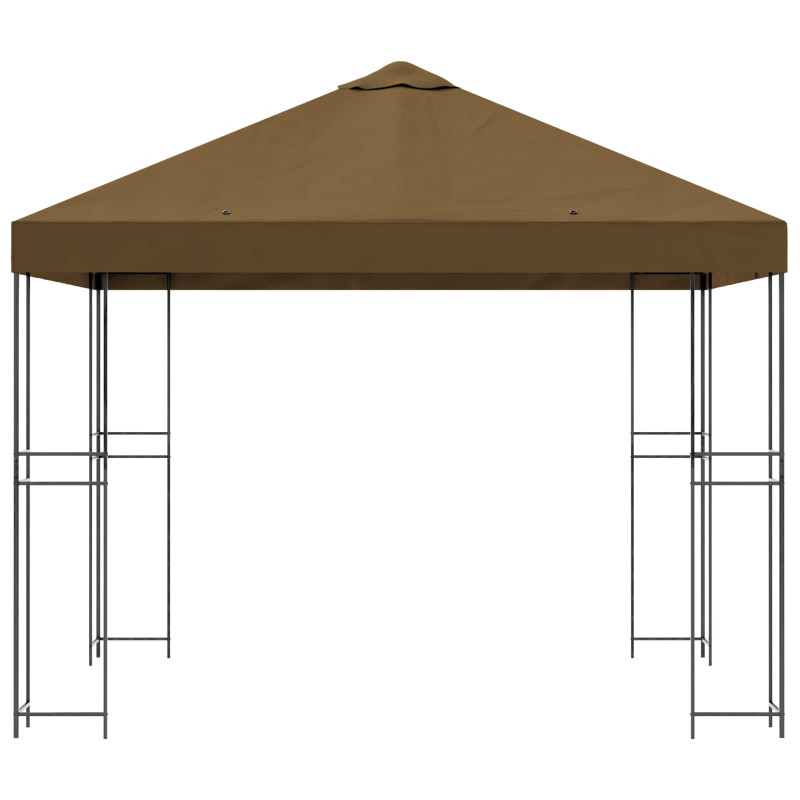 Altana 3 x 3 m Ciemnoszary Poliester i Stal 190 gsm