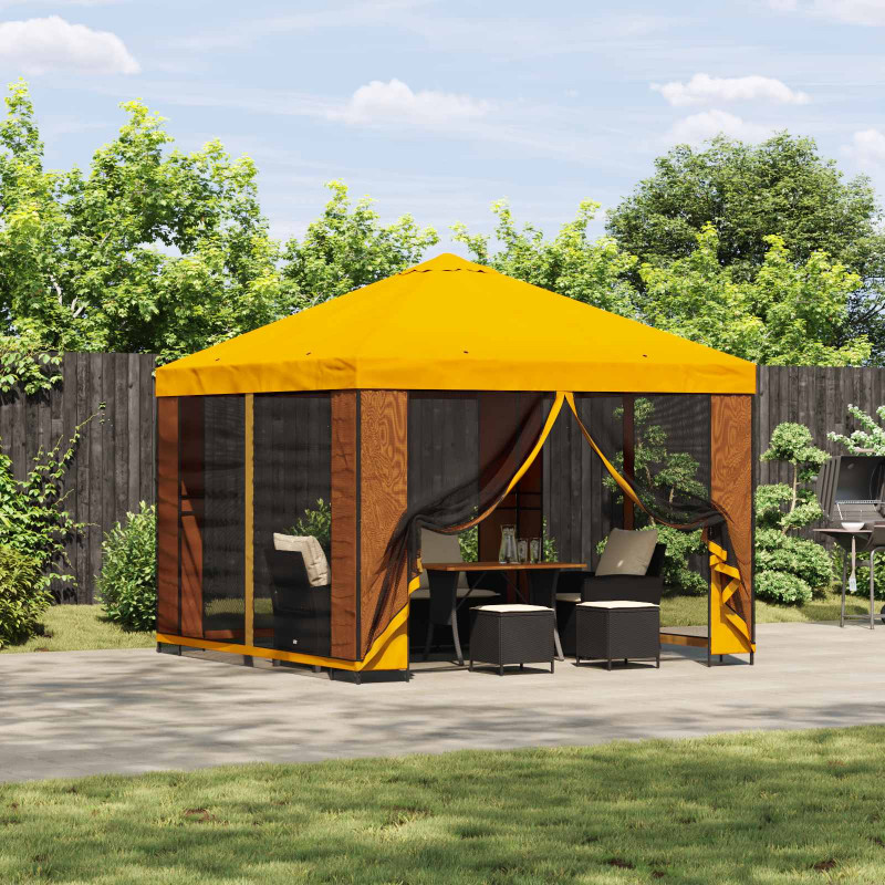 Altana 3 x 3 m żółty Poliester i Stal 190 gsm