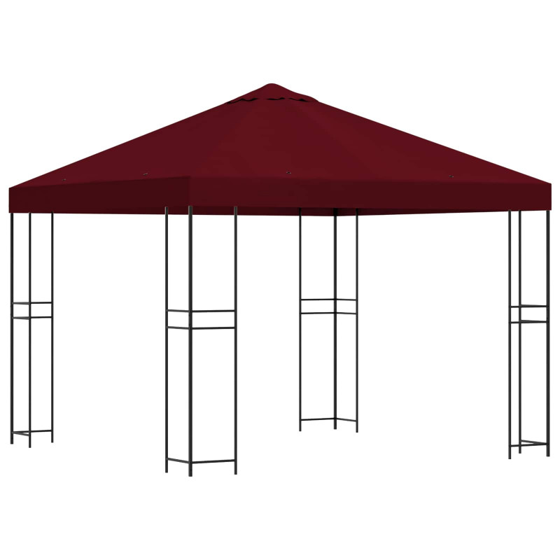 Altana 3 x 3 m bordowy Poliester i Stal 190 gsm
