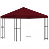 Altana 3 x 3 m bordowy Poliester i Stal 190 gsm