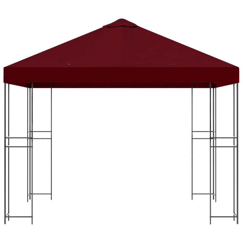 Altana 3 x 3 m bordowy Poliester i Stal 190 gsm
