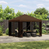 Altana 3 x 3 m brązowy Poliester i Stal 190 gsm