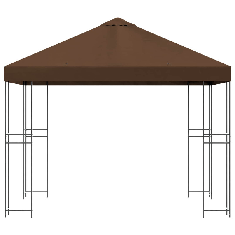 Altana 3 x 3 m brązowy Poliester i Stal 190 gsm