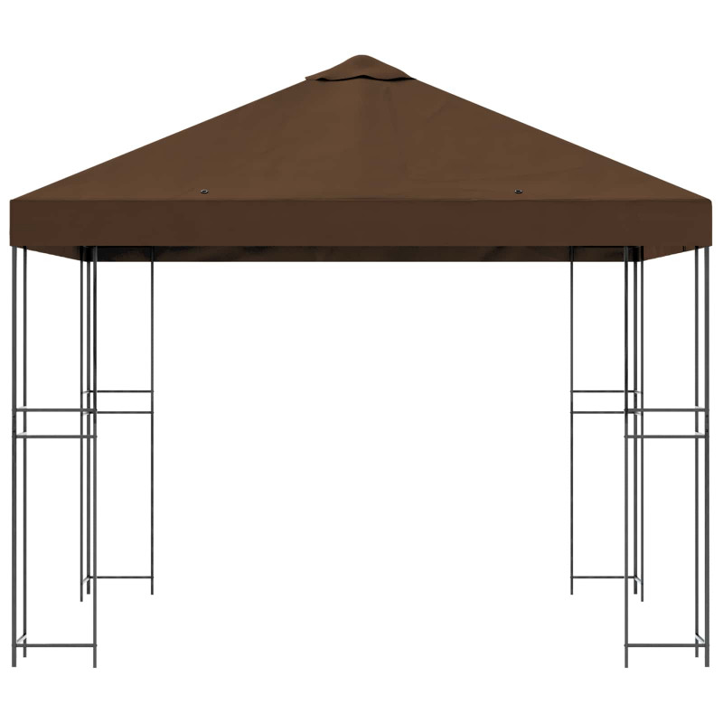 Altana 3 x 3 m brązowy Poliester i Stal 190 gsm