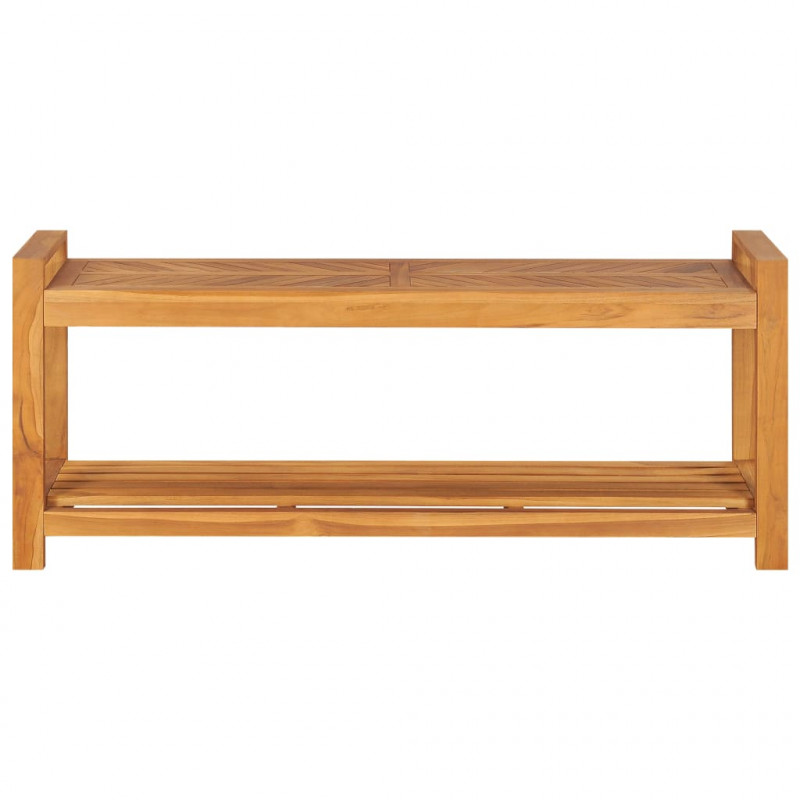 Ławka, 120 cm, lite drewno tekowe