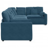 Sofa modułowa z poduszkami Velvet Blue
