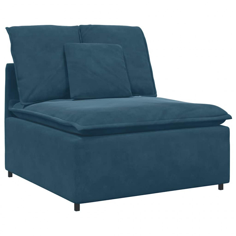 Sofa modułowa z poduszkami Velvet Blue