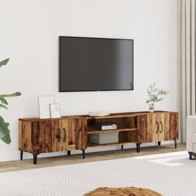Szafka TV, stare drewno, 180x31,5x40cm, materiał drewnopochodny