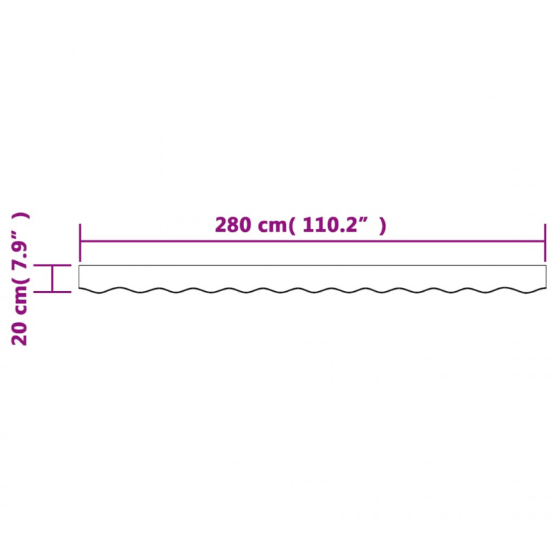 Lambrekin do markizy, żółto-szare paski, 3 m
