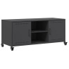 Szafka RTV, czarna, 100,5x39x43,5 cm, stal