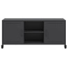 Szafka RTV, czarna, 100,5x39x43,5 cm, stal