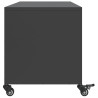 Szafka RTV, czarna, 100,5x39x43,5 cm, stal