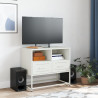 Szafka pod telewizor, biała, 68x39x60,5 cm, stalowa