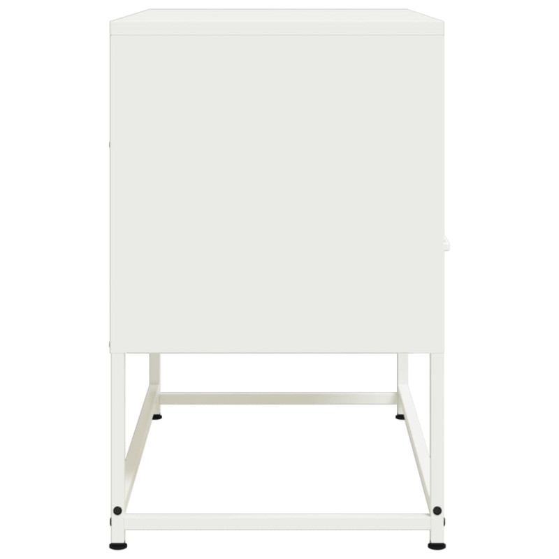 Szafka pod telewizor, biała, 68x39x60,5 cm, stalowa