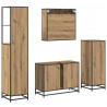 Zestaw mebli łazienkowych z szufladą 4 pcs dąb artisan
