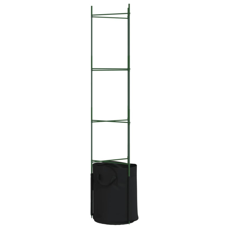 Podpórki do pomidorów z workami, 2 szt., 154 cm, stal i PP